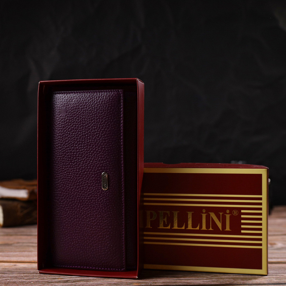 Привлекательный женский кошелек из натуральной кожи CANPELLINI 21831 Сиреневый Киев - изображение 10