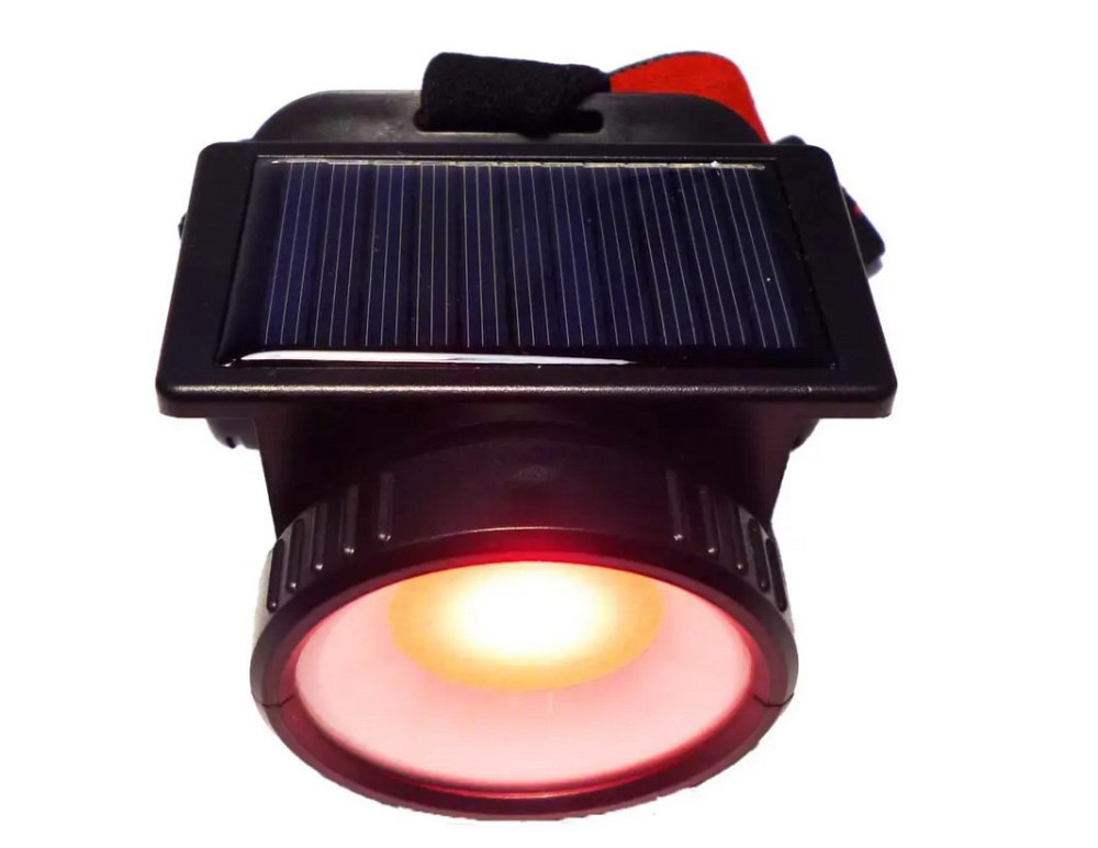 Фонарь налобный MHZ BL WH-9958A с солнечной панелью, черный Винница - изображение 3