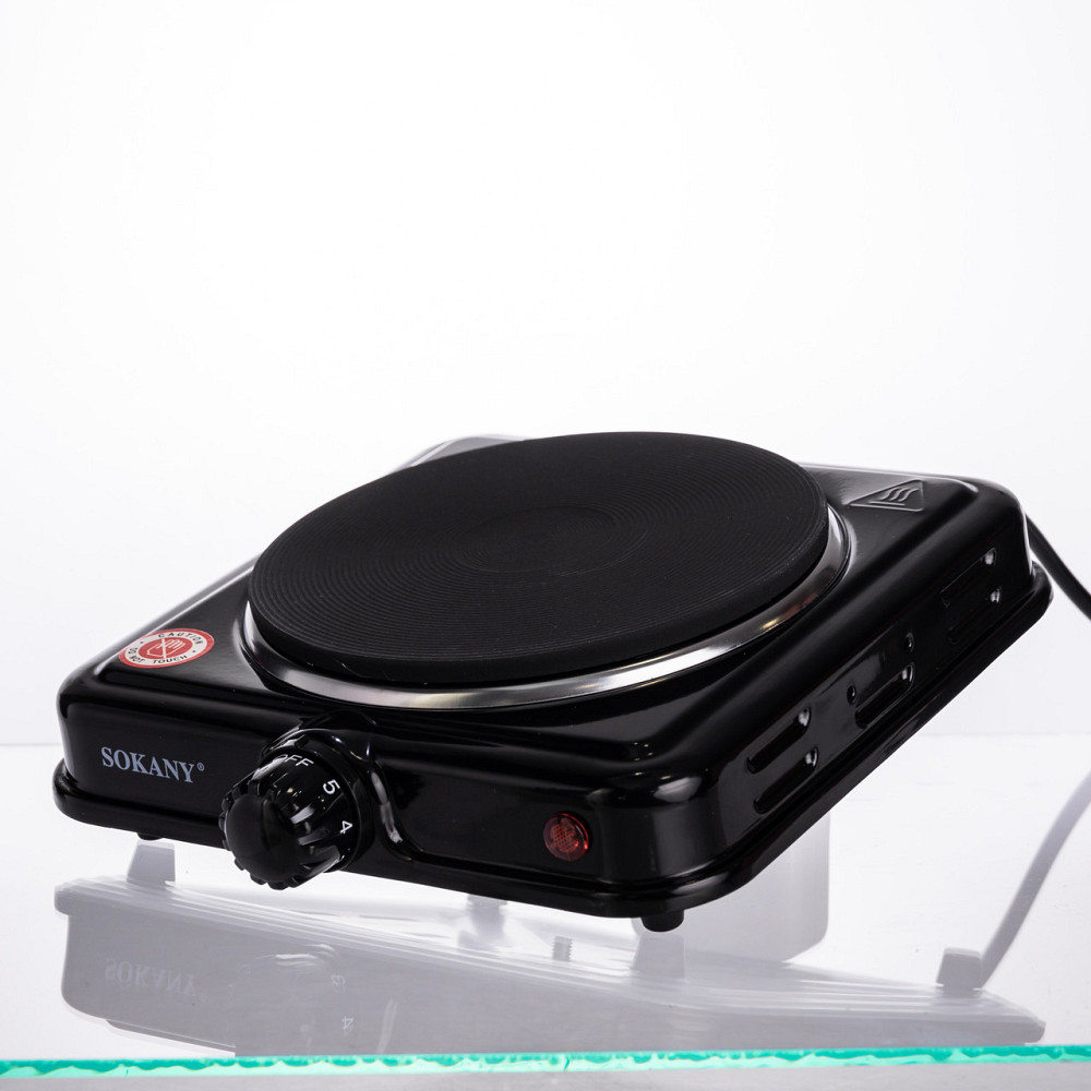Sokany Настільна електрична плита SOKANY SK-5109 на одну конфорку 1000Вт Чорна Коломия - фото 5