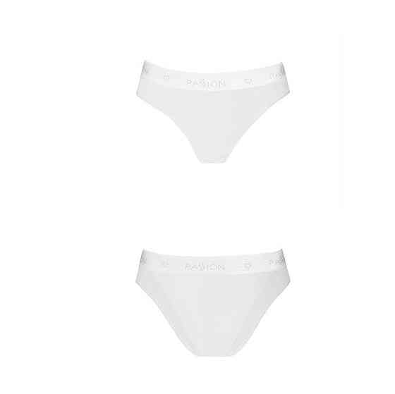 Трусики з прозорою вставкою Passion PS002 PANTIES L, white Sex Aura Київ