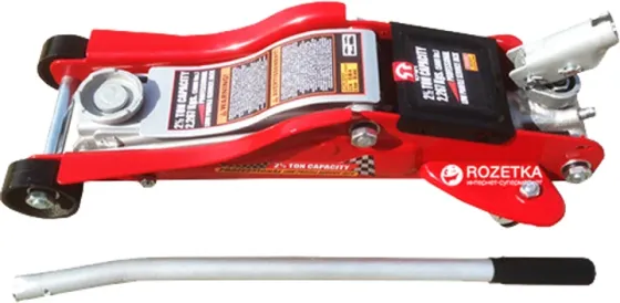 Домкрат подкатной профессиональный низкий профиль 2,5t(ASME)/2t(CE) с поворотной ручкой 89-359 мм TORIN Чернигов