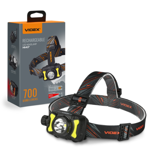 Ліхтарик LED налобний 700Lm 5000К VLF-H147 Videx Житомир