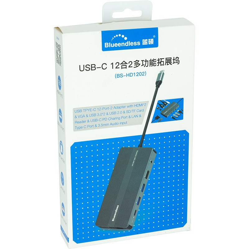 Концентратор USB Type-C Blueendless Space Grey (CA913886) ( Сірий ) Харків - фото 4