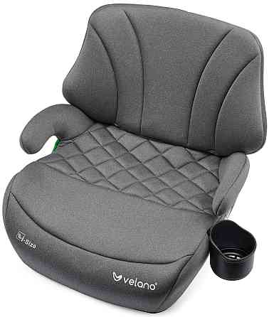 Бустер VELANO Gravo i-Size 125–150 см, ISOFIX + підстаканник, grey Київ
