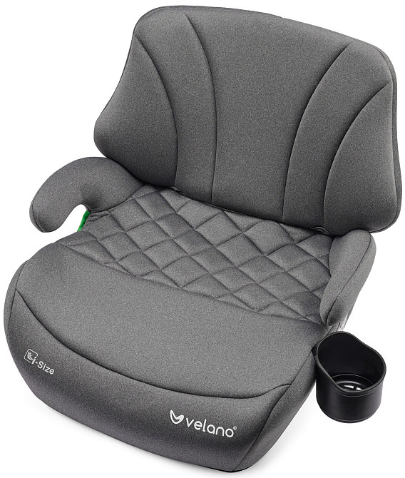 Бустер VELANO Gravo i-Size 125–150 см, ISOFIX + підстаканник, grey Київ - фото 4