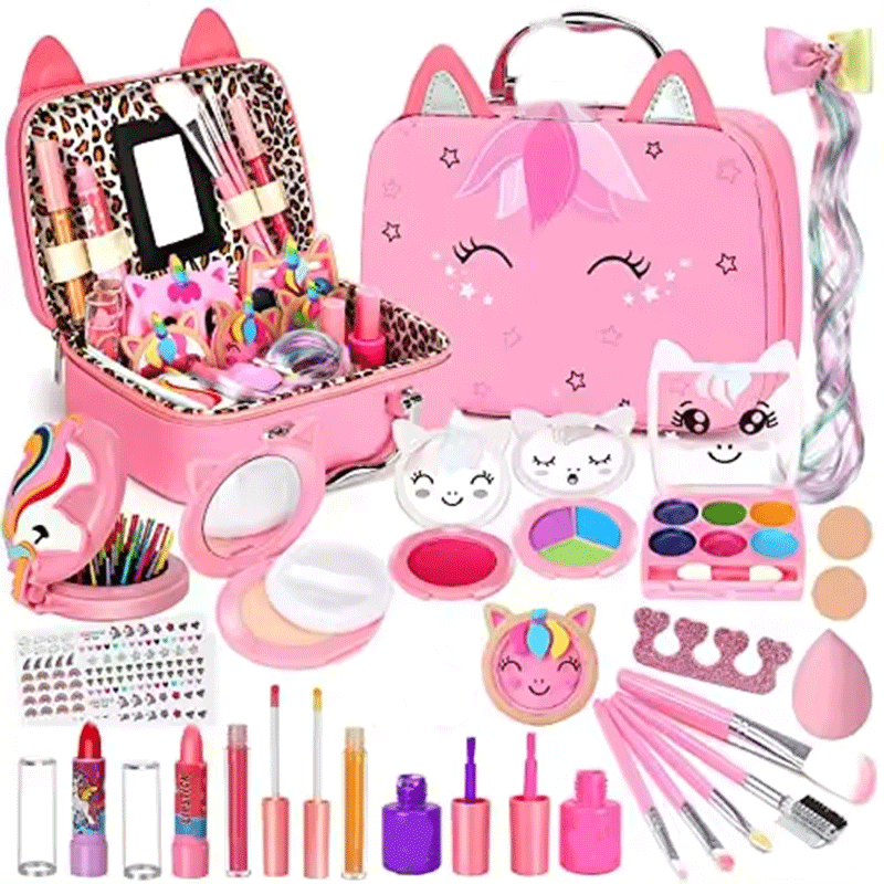 Подарунковий великий набір дитячої косметики в стильному кейсі fantasy beauty 25в1, рожевий Київ - фото 8