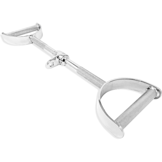 Ручка для верхньої тяги York Fitness 60см з паралельним хватом пряма, хром Киев