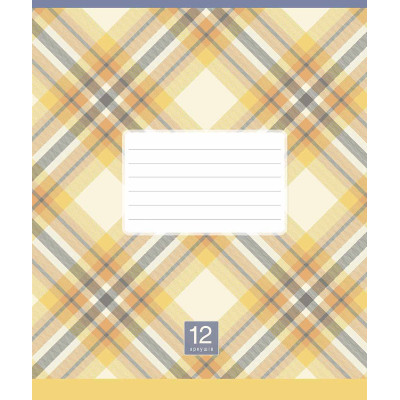 Зошит Школярик Plaid pattern 12 аркушів клітинка (012-3345K) Вінниця - фото 5