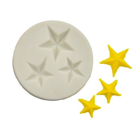 Молд силиконовый Звездочки 55 мм серый Киев - изображение 1