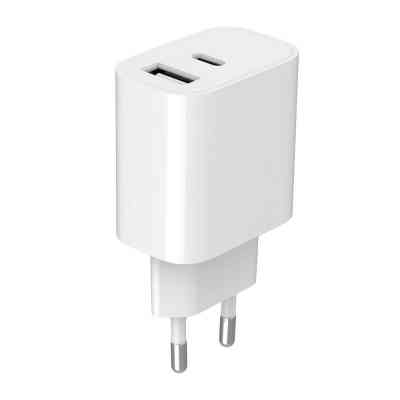 Зарядний пристрій Gembird 1xUSB-A+1xUSB-C 5V/2.4A (12W) white (TA-UC-2AC12-01) Вінниця