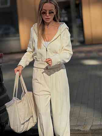 Женский теплый базовый костюм двойка из дабл флиса Одесса