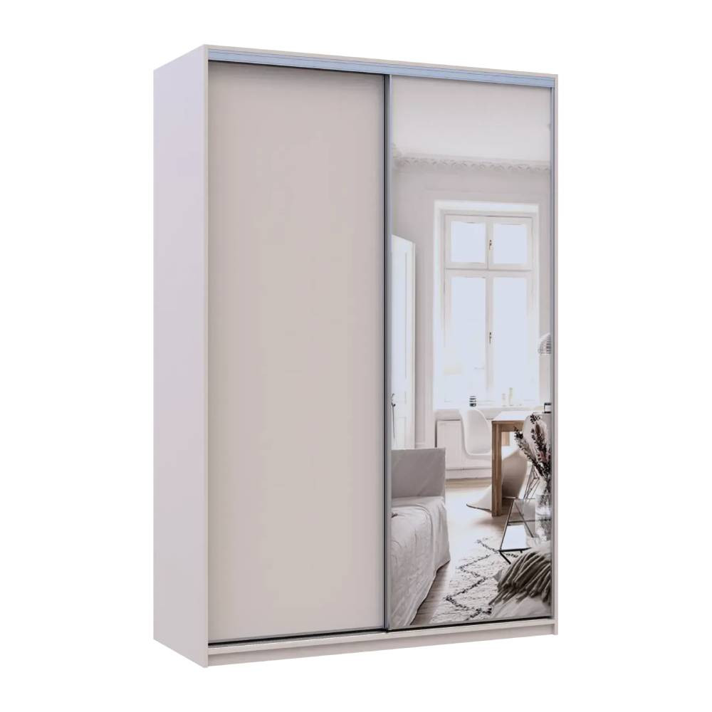 Шкаф-купе Doros Сити Лайт Кашемир 1 ДСП/1 зеркало 150х60х225 (80736353) Днепр - изображение 2