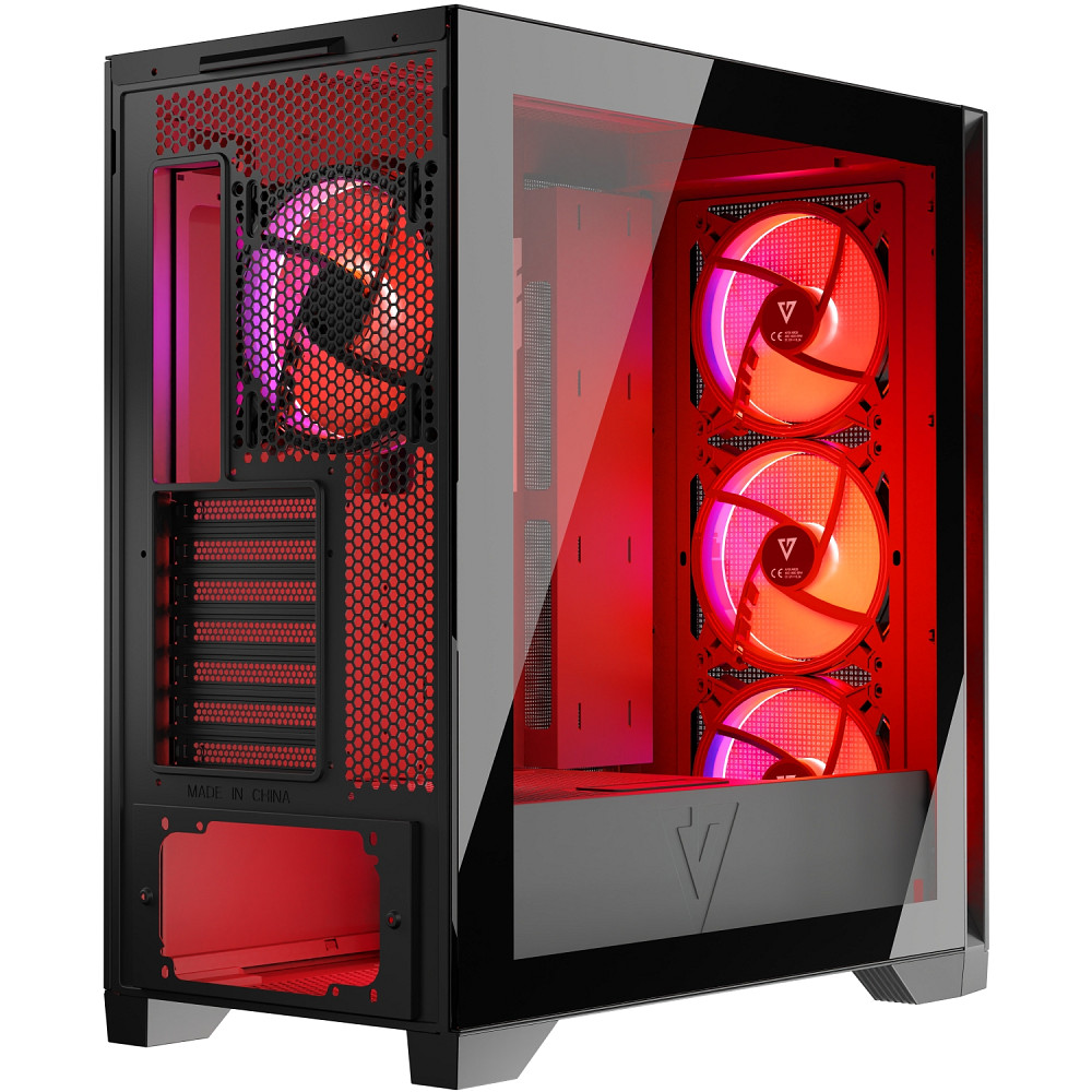 Корпус Modecom VOLCANO EXPANSE S ARGB 4x140mm fans MIDI USB 3.0x2+TYPE-C BLACK без БЖ ATX Вінниця - фото 9