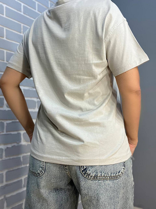 Футболка жіноча Pepper&mint 24-65 малюнок дівчина блискітки світло сіра, світло-сірий, M Київ - фото 4