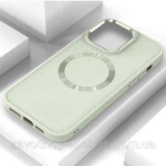 IPhone 16 Pro Чехол матовый Магнит TPU+PC (белый) Одесса