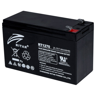 Батарея к ИБП Ritar AGM RT1270B, 12V-7Ah (RT1270B) Винница - изображение 1