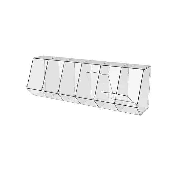 Диспенсер EKOSTAR 600х150х200мм для мармеладів, снеків, горіхів 6 комірок Київ