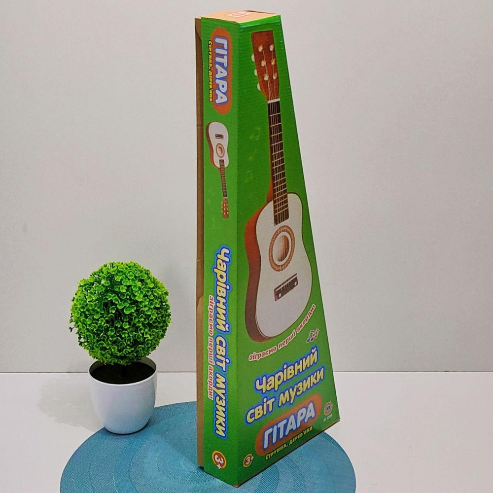 Гітара дерев'яна дитяча 6 струн 52см Синя (M 1370) Чернигов - изображение 3