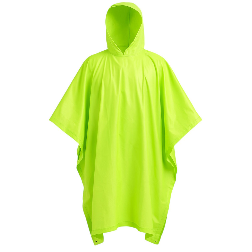 Дощовик-пончо багаторазовий туристичний для полювання, риболовлі на липучці з капюшоном LU-029M Салатовий Коломия - фото 1