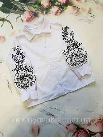 Біла сорочка + жилетка з вишивкою 122-140 Кривий Ріг