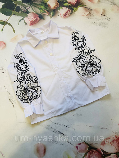 Біла сорочка + жилетка з вишивкою 122-140 Кривий Ріг - фото 3