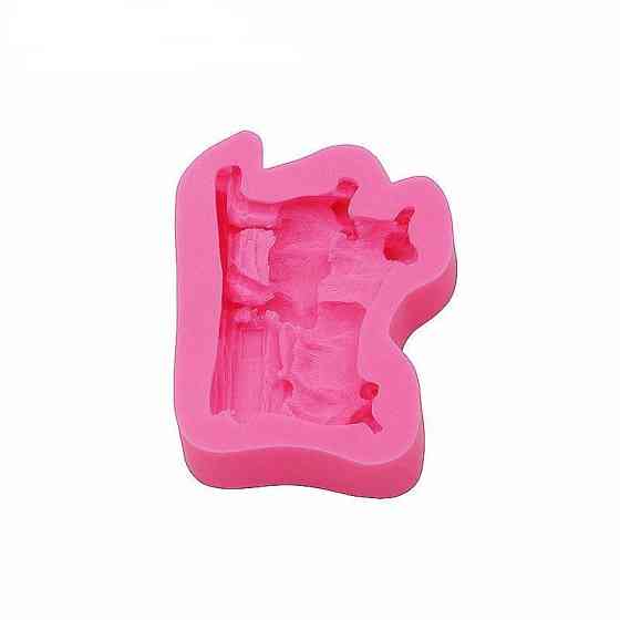 Молд силиконовый Бараны 82 на 61 мм розовый Киев
