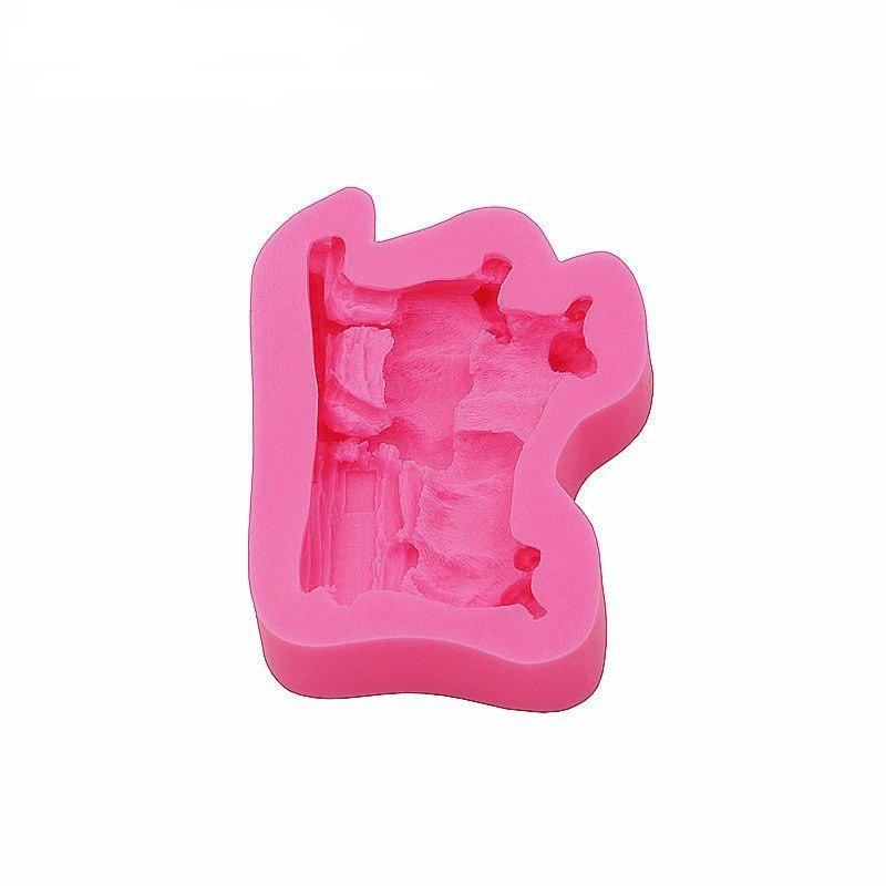 Молд силиконовый Бараны 82 на 61 мм розовый Киев - изображение 3