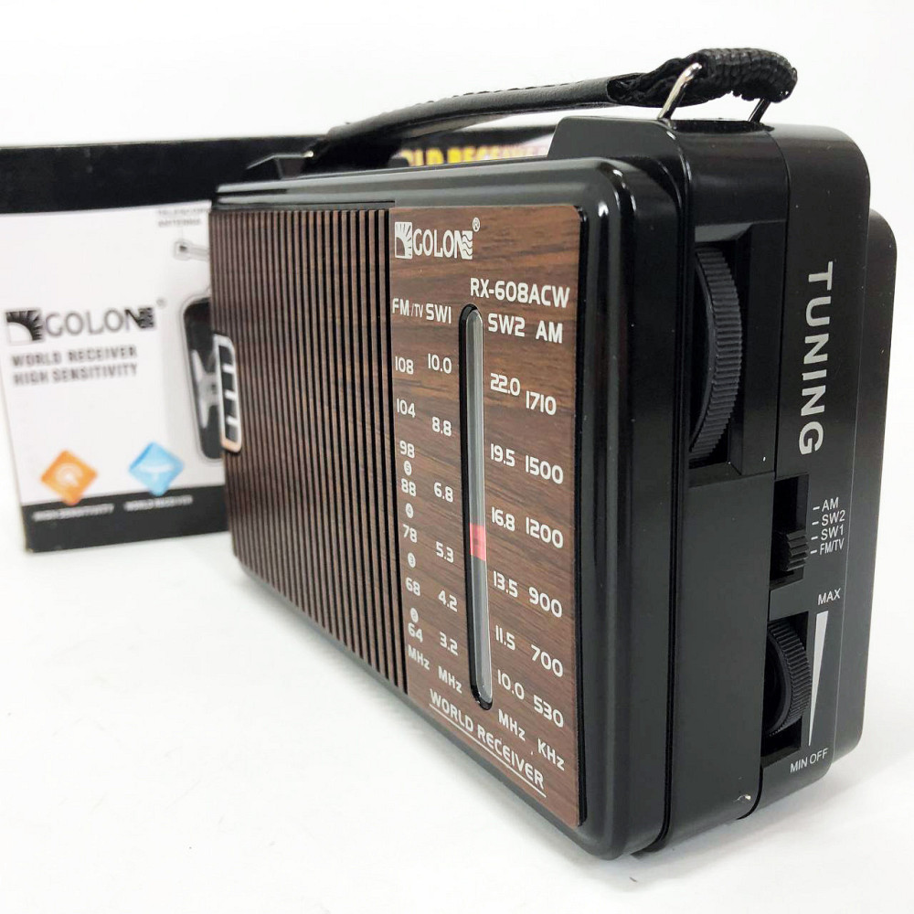 Радиоприемник GOLON RX-608 всеволновый на батарейках + OG-608 поддержка USB/microSD/MP3/WMA Киев - изображение 9