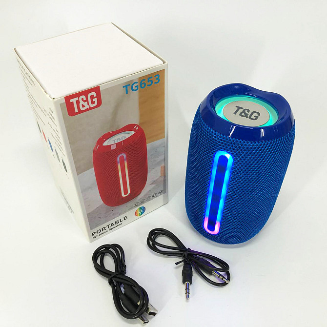 Портативная колонка с Bluetooth TG653, Блютуз колонка с флешкой и радио, Музыкальные колонки VO-783 для улицы Киев - изображение 10