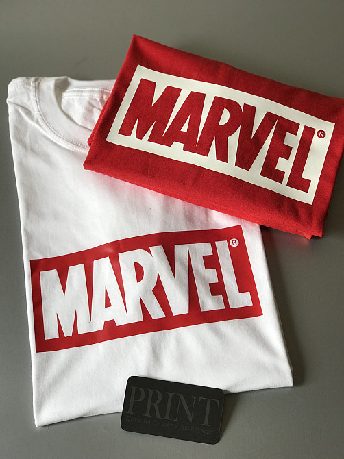 Чоловіча футболка 100% бавовна з написом — MARVEL Чернівці - фото 1