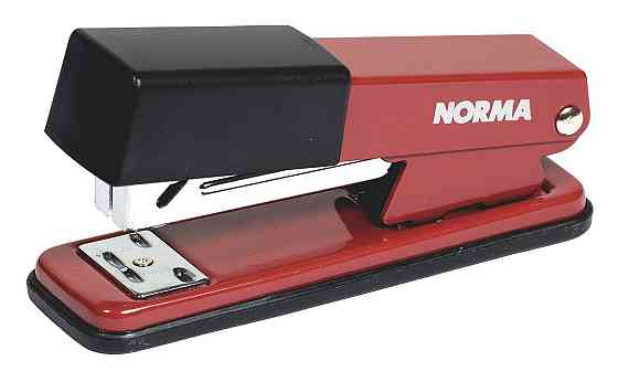 Степлер металевий №24/6-26/6 (20 арк.) "Norma" 50 мм. червоний, 4122-01N, шт Київ