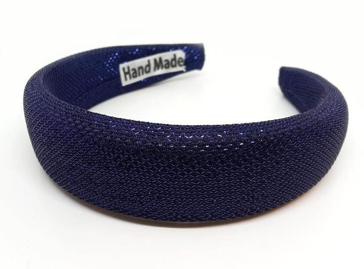 Обруч на голову синій блискучий Київ - фото 1