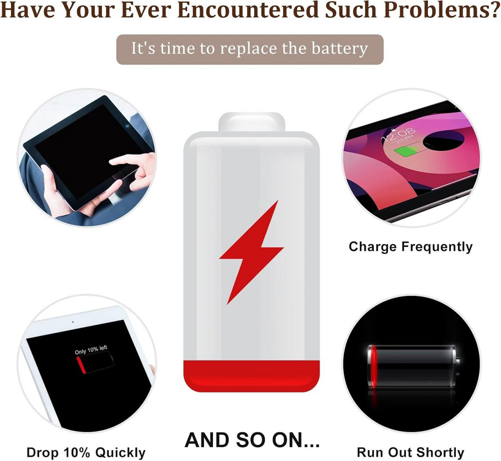 HIGHAKKU Запасной аккумулятор A1798 Совместим с iPad Pro 10.5 дюймов MPMF2LL/A MPHJ2LL/A MQF22LL/A MPGK2LL/A MPF22LL/A MQF12L/A MQ Днепр - изображение 6