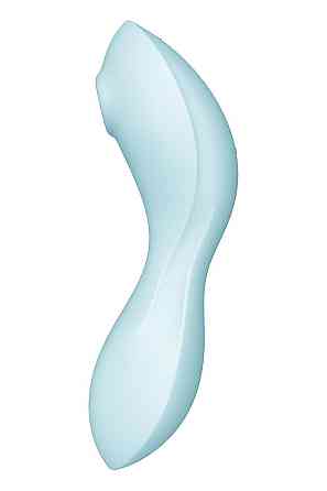 Вакуумный смарт-стимулятор с вибрацией Satisfyer Curvy Trinity 5 (Blue), управление со смартфона Sex Aura Киев