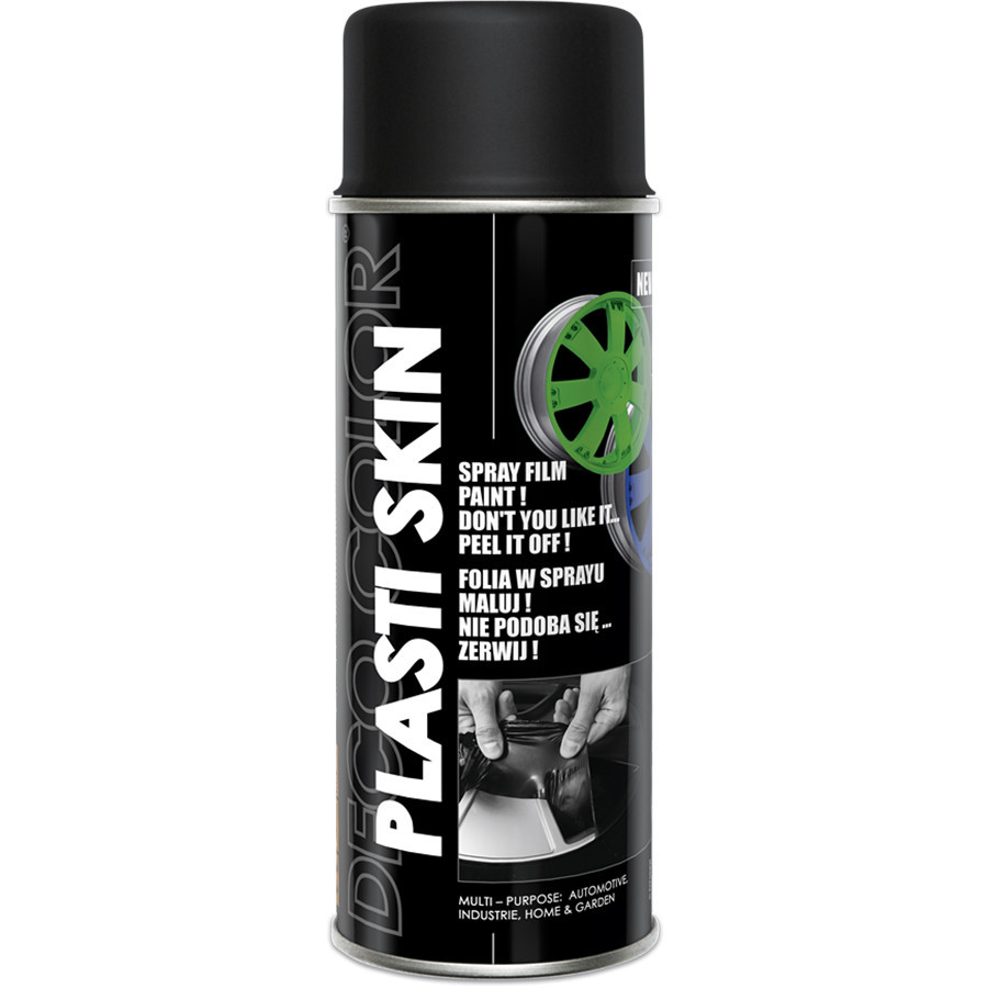 Рідка гума аерозоль "PlastiSkin" DecoColor чорний мат 400мл Київ - фото 1