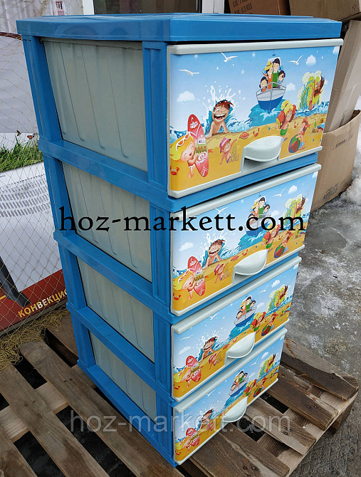Комод пластиковый для мальчиков 