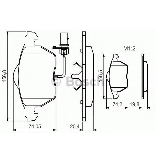 Тормозные колодки Bosch дисковые передние AUDI/SEAT/SKODA/VW ''F ''>>05 PR2 0986495241 Харьков - изображение 2