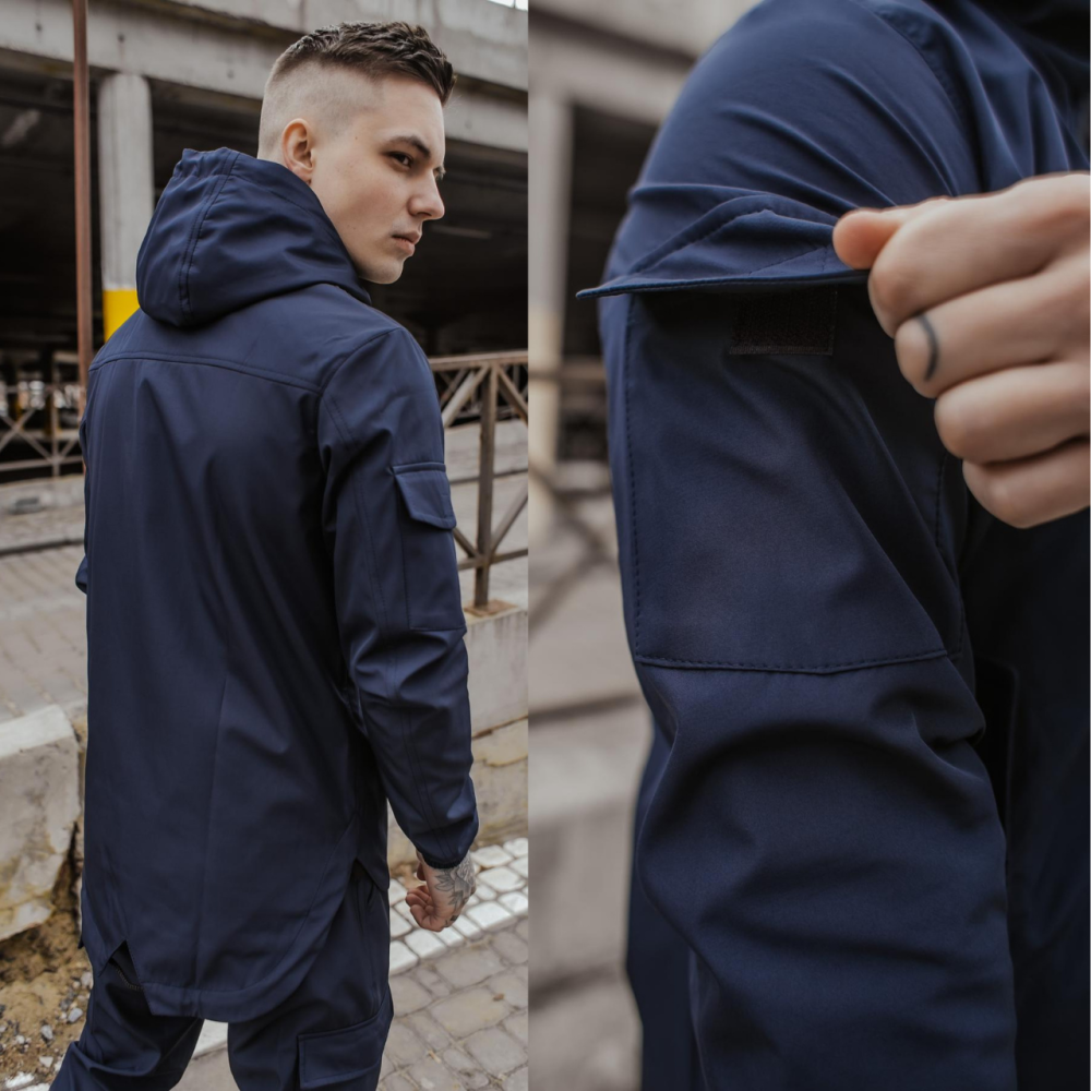 Костюм Softshell куртка з капюшоном і штани з манжетами софтшел синій Easy M Одеса - фото 4