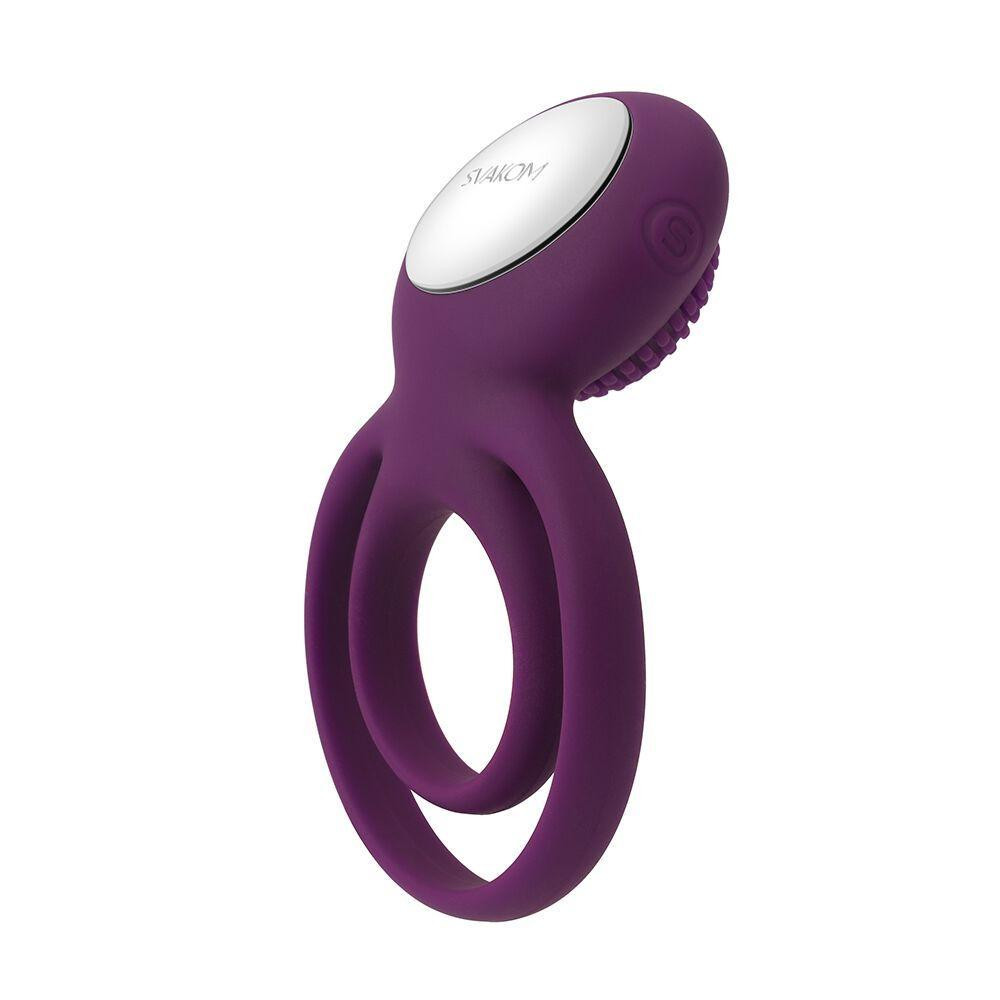 Подвійне ерекційне кільце з вібрацією Svakom Tammy Violet Sex Aura Київ - фото 1