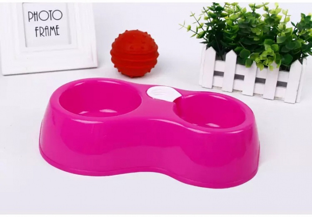 Кормушка поилка автоматическая для собак и для котов (розовый) Винница - изображение 1