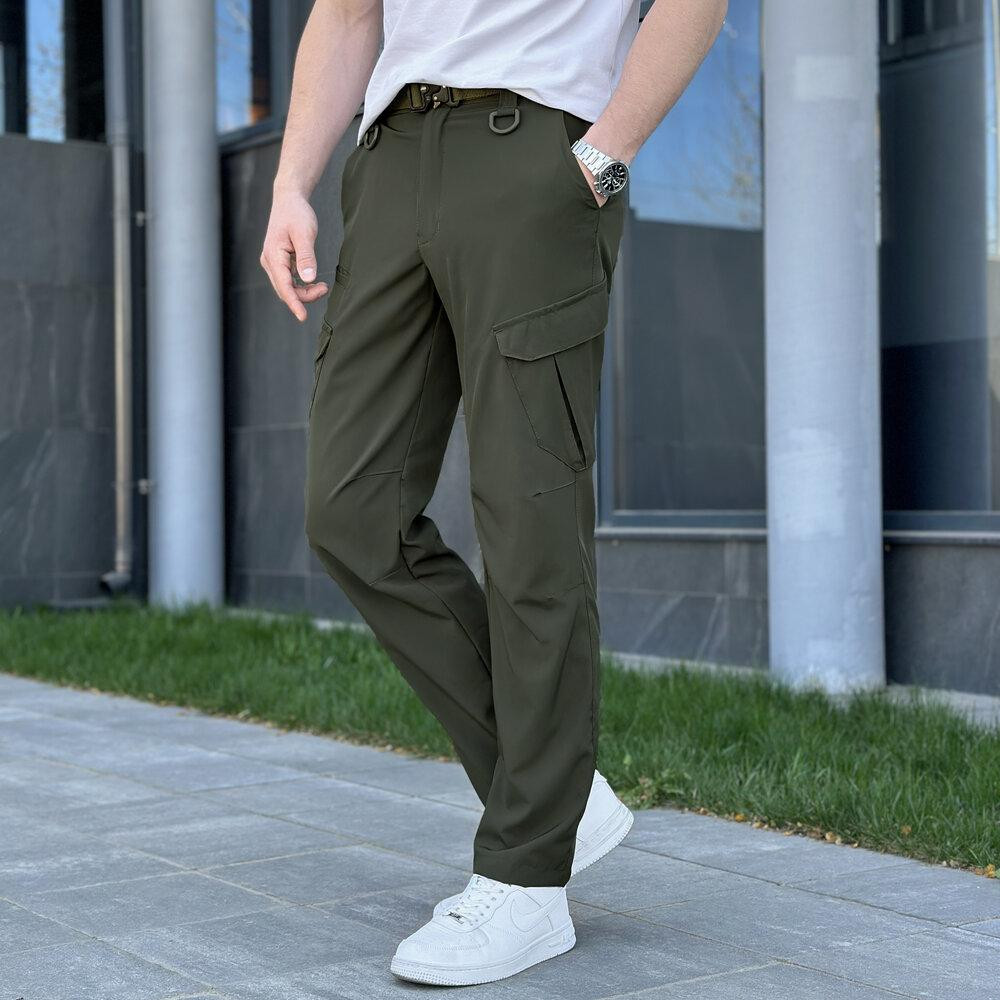 Штаны карго мужские весенние с карманами хаки Pobedov Tactical Soft Киев - изображение 5