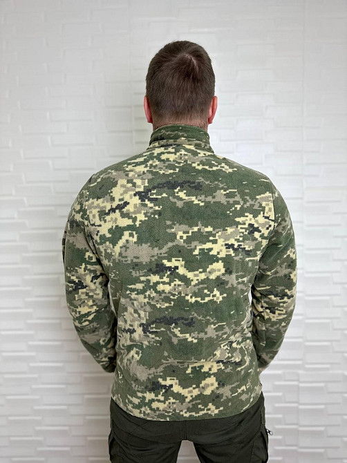Мужская флисовая кофта Flas Polar с велкро под шевроны и патчи Пиксель, 2XL Винница - изображение 5