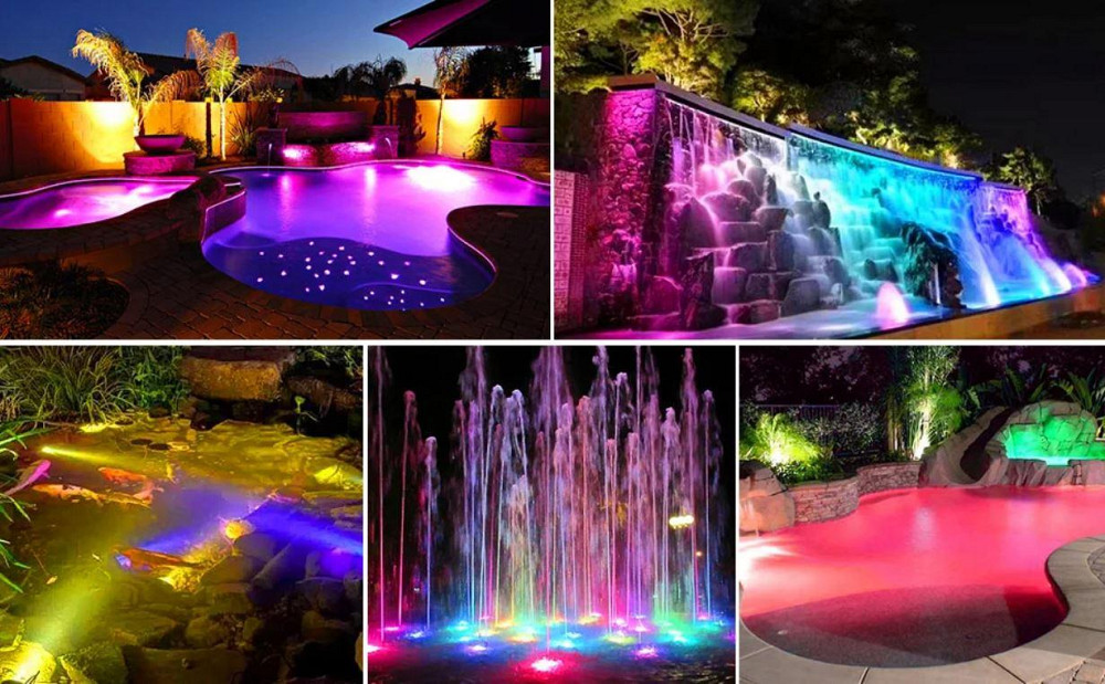 Подводный светильник для басеина RGB 4*6 Led Одесса - изображение 5