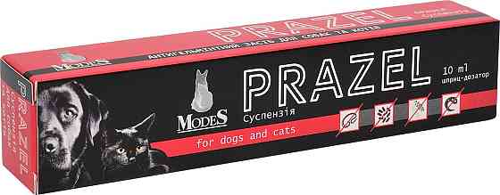 Антигельмінтний засіб Modes Prazel Модес Празел протипаразитарна суспензія для собак і котів, 10 мл Вінниця