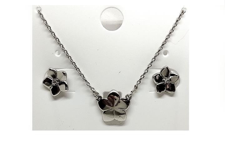 Комплект прикрас підвіска та сережки Квіти Київ - фото 1