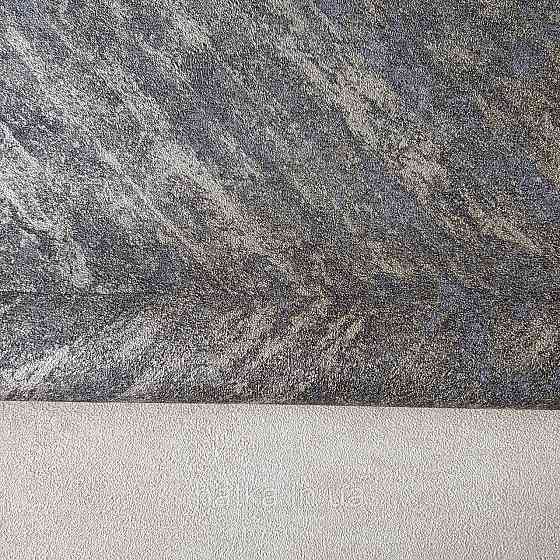 Шпалери вінілові на флізелін Rasch Linares 0.53х10 смуги ялинкою ефект потертості чорні з золотом 617559 Київ