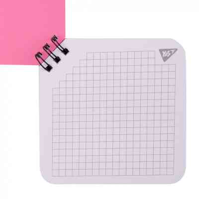 Блокнот Yes 110x110 мм 80 аркушів на cпіралі Hey Helly клітинка (151821) Вінниця