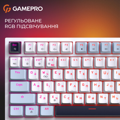 Клавіатура GamePro Genesis Warden MK160BL Outemu Swithes USB White (MK160BL) Вінниця - фото 12