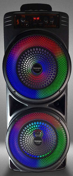 Блютуз колонка большая с микрофоном и RGB подсветкой TTD-2807 Харьков - изображение 7