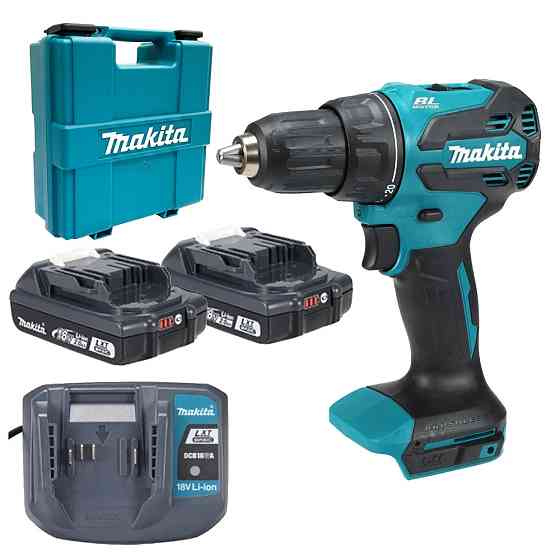 Акумуляторний дриль-шурупокрут Makita DDF490WVE 18В, 65 Нм, 2 АКБ 2.0 Аг, кейс Київ